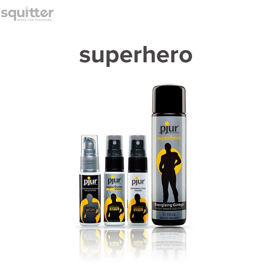 Пролонгувальний спрей pjur Superhero Strong Spray 20 ml, з екстрактом імбиру, всотується в шкіру PJ12920 фото