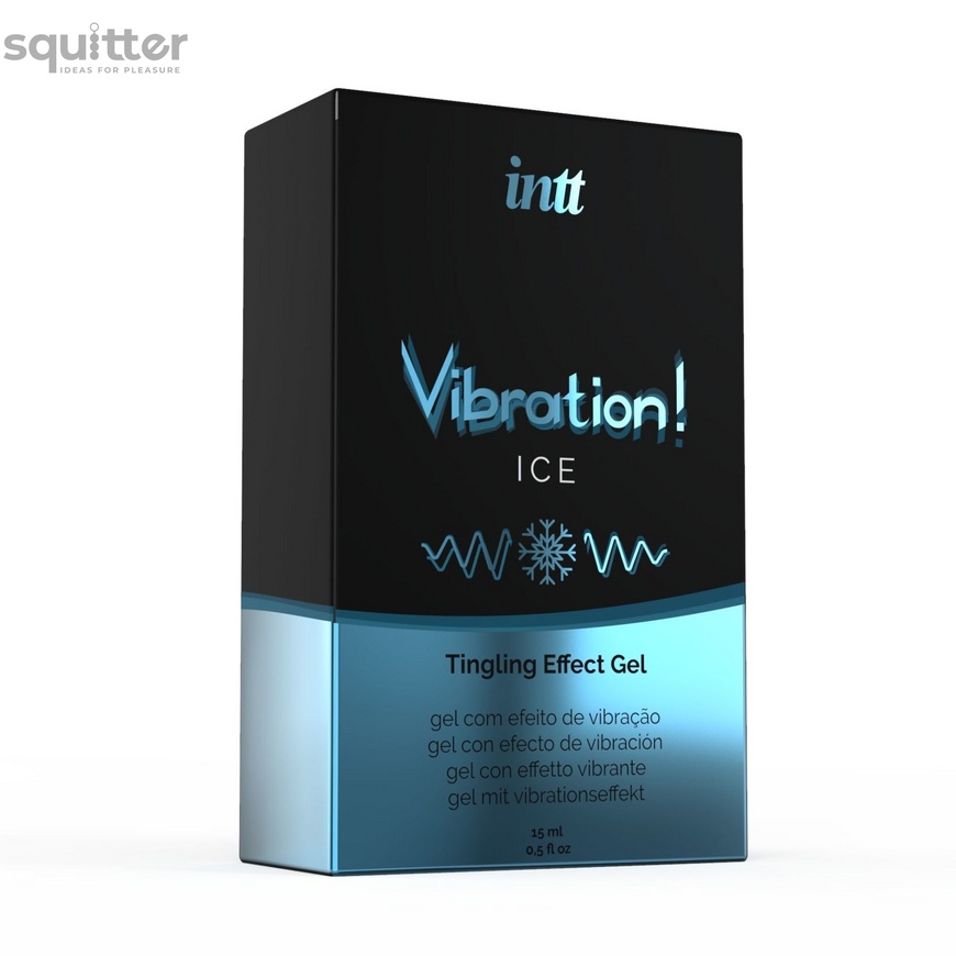 Рідкий вібратор Intt Vibration Ice (15 мл) EXTRA GREEN, дуже незвичайний, діє до 30 хвилин SO5408 фото