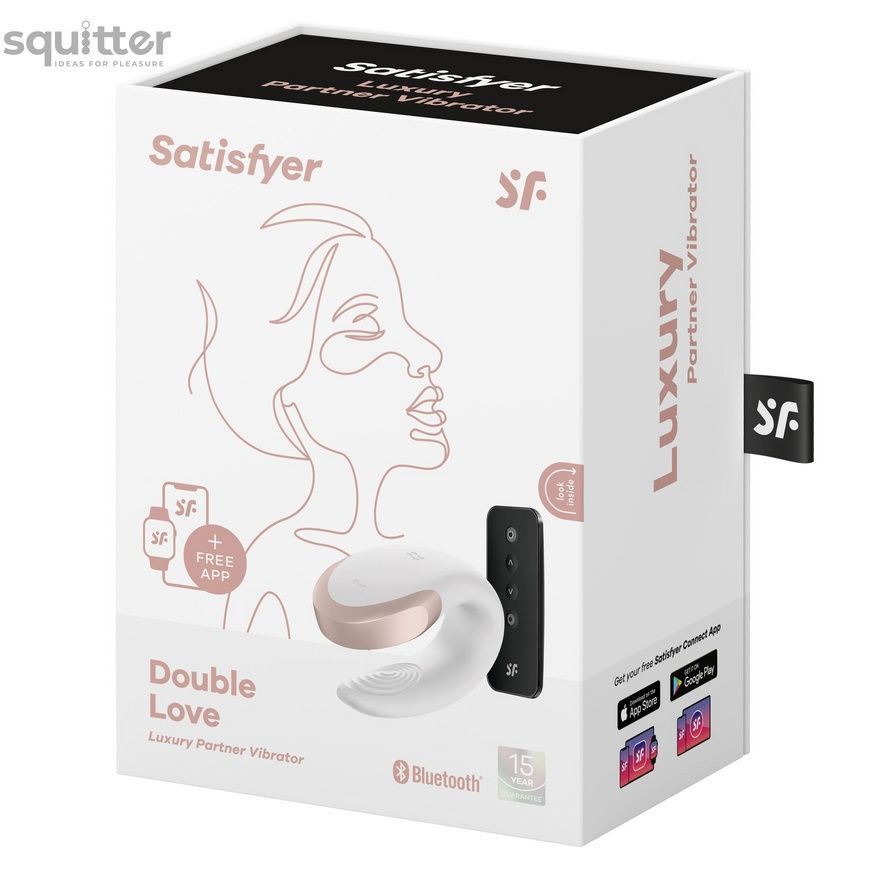 Смарт-вібратор для пар Satisfyer Double Love (White) SO4928 - онлайн-сексшоп Сквітер