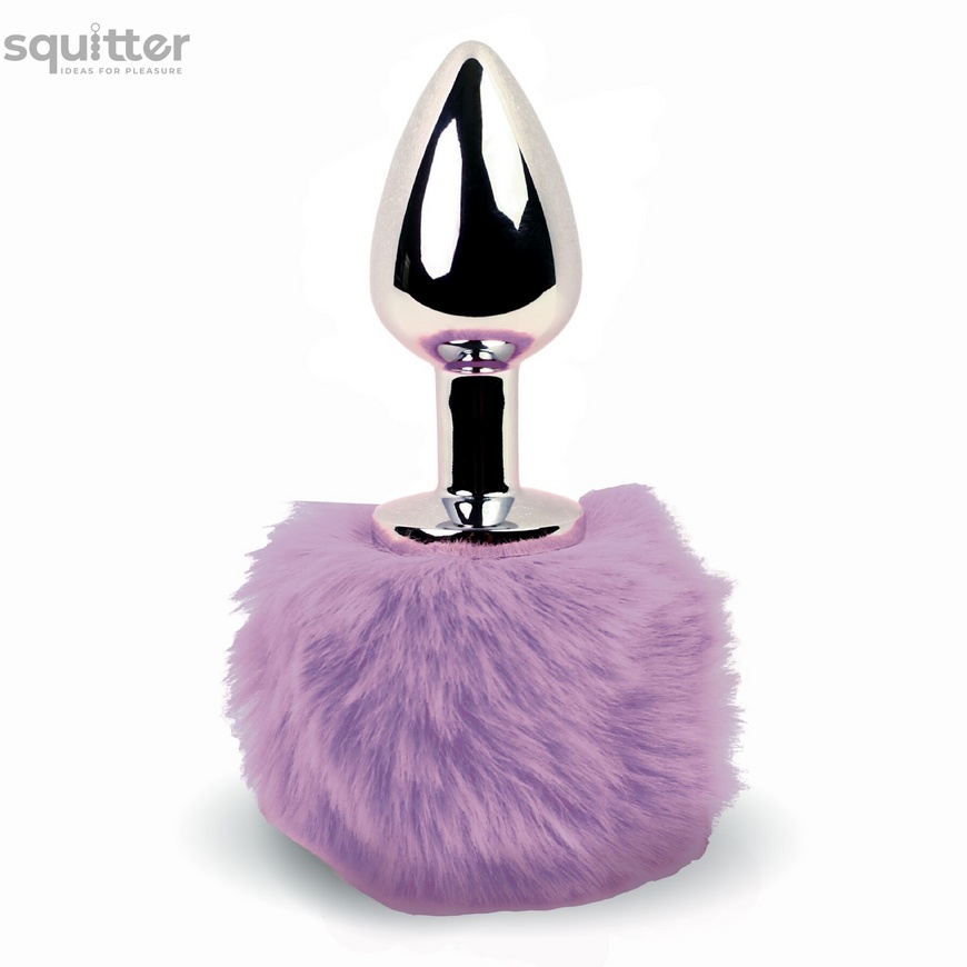 Анальна пробка FeelzToys - Bunny Tails Butt Plug Purple SO5062 фото