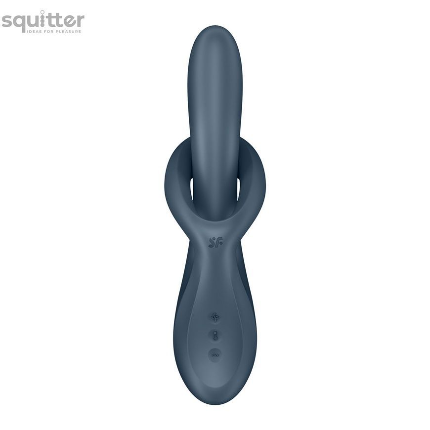 Вібратор з ротацією Satisfyer Heat Flex 4 Grey, підігрів до 39&deg;C SX2170 - онлайн-сексшоп Сквітер