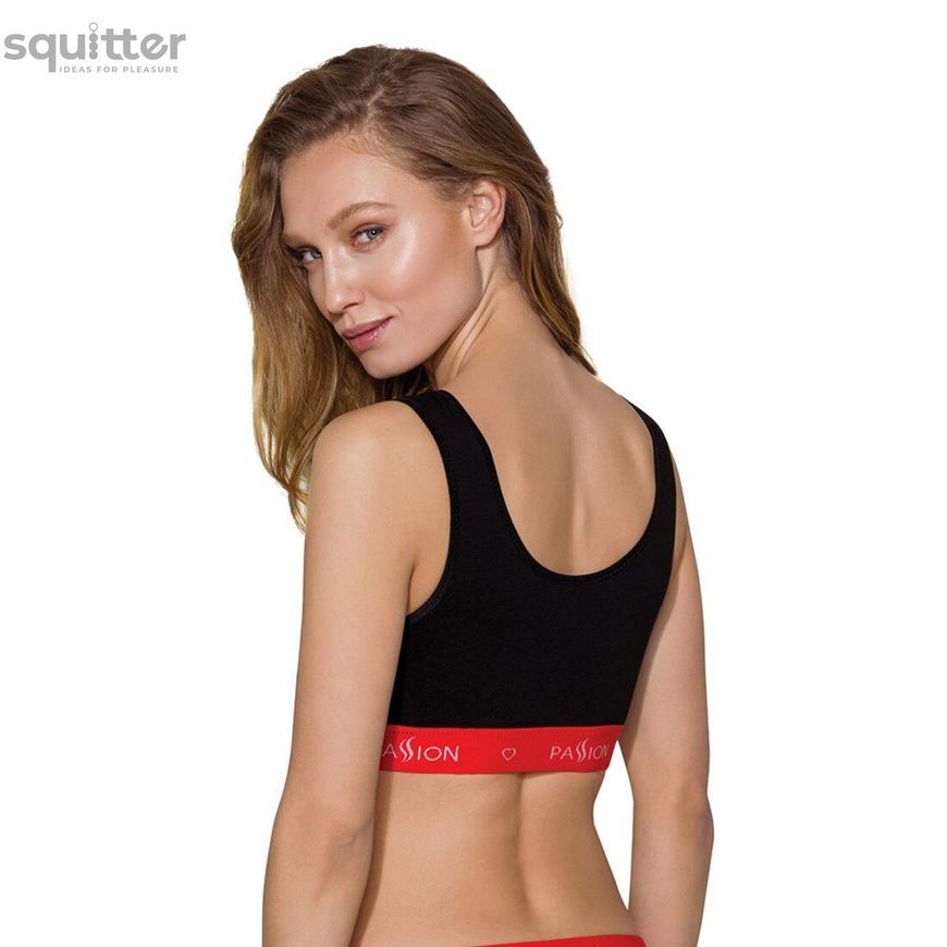 Спортивный топ на широких бретелях Passion PS003 TOP black, size XL SO4214 - онлайн-сексшоп Сквитер