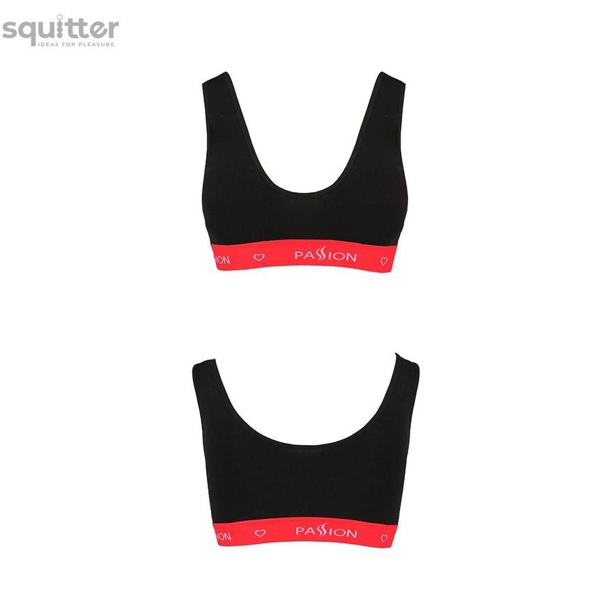 Спортивный топ на широких бретелях Passion PS003 TOP black, size XL SO4214 - онлайн-сексшоп Сквитер
