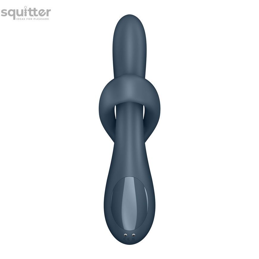 Вібратор з ротацією Satisfyer Heat Flex 4 Grey, підігрів до 39&deg;C SX2170 - онлайн-сексшоп Сквітер