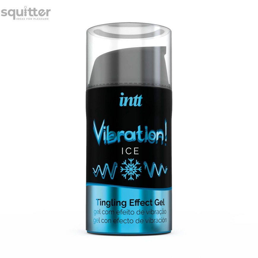 Рідкий вібратор Intt Vibration Ice (15 мл) EXTRA GREEN, дуже незвичайний, діє до 30 хвилин SO5408 фото