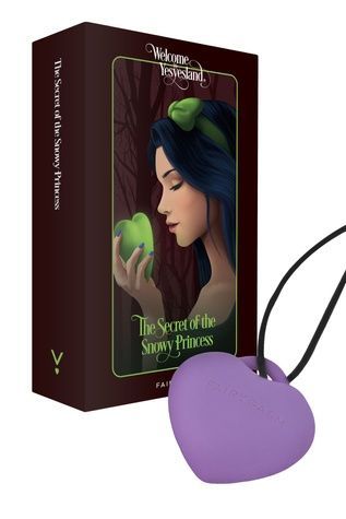 Мінівібратор &laquo;Сердечко&raquo; FairyGasm PleasureStone violet, 9 режимів, на шнурку SX0646 - онлайн-сексшоп Сквітер