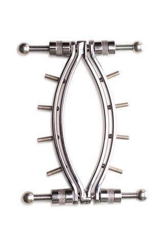 Затискач для вагіни Master Series: Spread 'Em Poker Vagina Clamp with Adjustable Pressure Screws, ши SO8798 - онлайн-сексшоп Сквітер