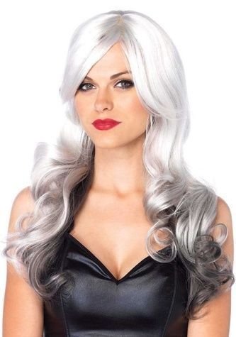 Leg Avenue Allure Multi Color Wig Grey/Black SO7933 - онлайн-сексшоп Сквітер