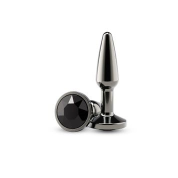 Анальна пробка NS Novelties Rear Assets - Tapered - Small - Gunmetal - Black SX4386 - онлайн-сексшоп Сквітер