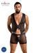 Комплект мужского белья на шнуровке Passion 053 Set William XXL/XXXL Black, жилет, боксерыSO7629,5 - интернет-магазин интимных товаров Squitter