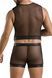 Комплект мужского белья на шнуровке Passion 053 Set William XXL/XXXL Black, жилет, боксерыSO7629,2 - интернет-магазин интимных товаров Squitter