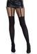 Колготки Leg Avenue Garter Illusion Tights with Net Detail One Size Black SX2766,1 - інтернет-магазин інтимних товарів Squitter