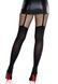 Колготки Leg Avenue Garter Illusion Tights with Net Detail One Size Black SX2766,2 - інтернет-магазин інтимних товарів Squitter