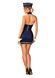 Эротический костюм стюардессы Obsessive Stewardess uniform XS/S, blue, платье, пилотка, шарф, манжетSO7729,7 - интернет-магазин интимных товаров Squitter