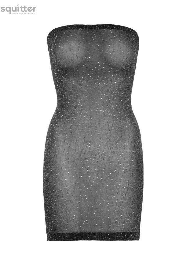 Платье-бандо со стразами Leg Avenue Lurex rhinestone tube dress, с люрексом, one size SO7883 фото