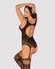 Бодистокинг Obsessive Bodystocking F236 S/Ml/L, глубокое декольте, имитация шнуровкиSO7232,2 - интернет-магазин интимных товаров Squitter