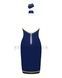 Эротический костюм стюардессы Obsessive Stewardess uniform XS/S, blue, платье, пилотка, шарф, манжетSO7729,4 - интернет-магазин интимных товаров Squitter
