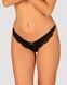 Полупрозрачные трусики с подвеской Obsessive Ivannes panties black 2XL/3XL, черныеSO7282,1 - интернет-магазин интимных товаров Squitter