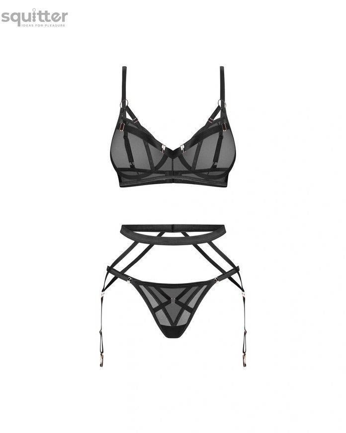 Комплект Obsessive Euridia 3-pcs set XL/2XL SX3588 - онлайн-сексшоп Сквітер