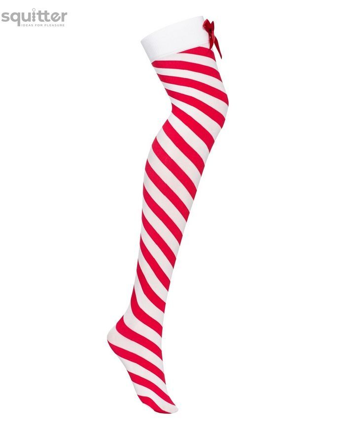 Панчохи Obsessive Kissmas stockings S/M SX3104 - онлайн-сексшоп Сквітер