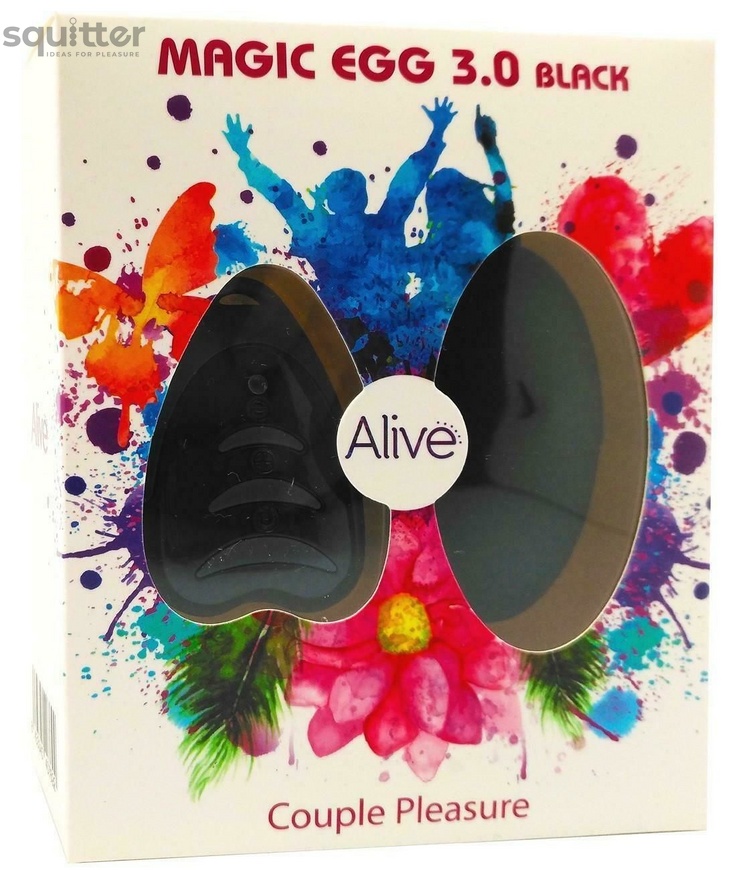 Віброяйце Alive Magic Egg 3.0 Black із пультом ДУ AL40769 фото