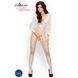 Бодистокинг Passion BS007 white, комбинезон, закрытые плечи, рукав 3/4PBS007W,2 - интернет-магазин интимных товаров Squitter
