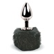 Анальна пробка FeelzToys - Bunny Tails Butt Plug Black SO5063 фото 1