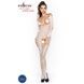 Бодістокінг Passion BS031 white, комбінезон з відкритими грудьми PBS031W,2 - інтернет-магазин інтимних товарів Squitter