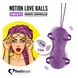 Вагинальные шарики с массажем и вибрацией FeelzToys Motion Love Balls Twisty с пультом ДУ, 7 режимов SO3853 фото 2