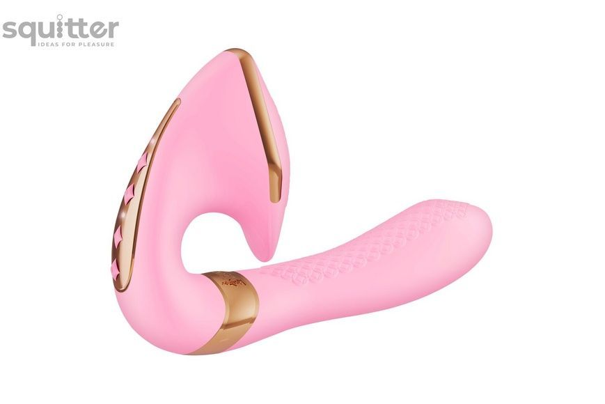 Вагінально-кліторальний вібратор Shunga Soyo Light Pink SO6907 - онлайн-сексшоп Сквітер