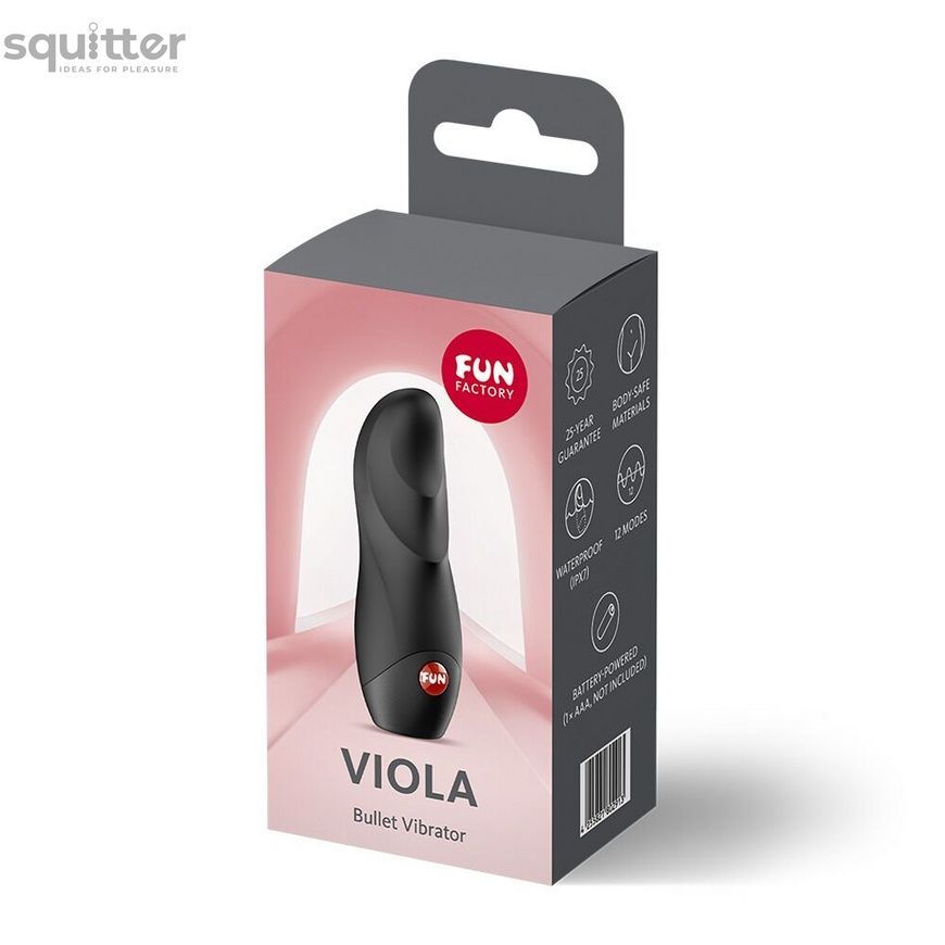 Вібратор Fun Factory Viola Black SX3707 - онлайн-сексшоп Сквітер