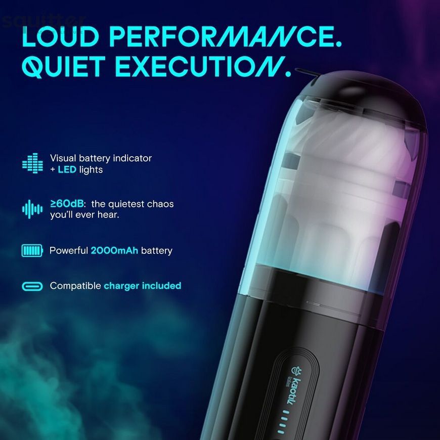 Смарт-мастурбатор Kaotik Labs The Shockwave, режим edging, імітація фрикцій SX3471 - онлайн-сексшоп Сквітер