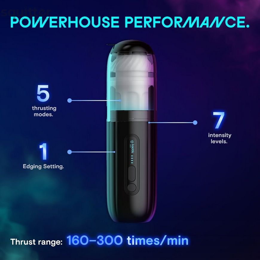 Смарт-мастурбатор Kaotik Labs The Shockwave, режим edging, імітація фрикцій SX3471 - онлайн-сексшоп Сквітер