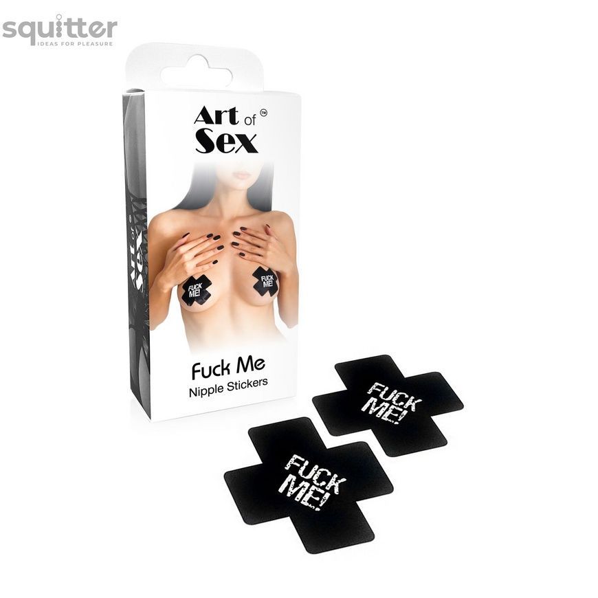 Пестисы на грудь Art of Sex - Fuck me, Черный SO7482 - онлайн-сексшоп Сквитер