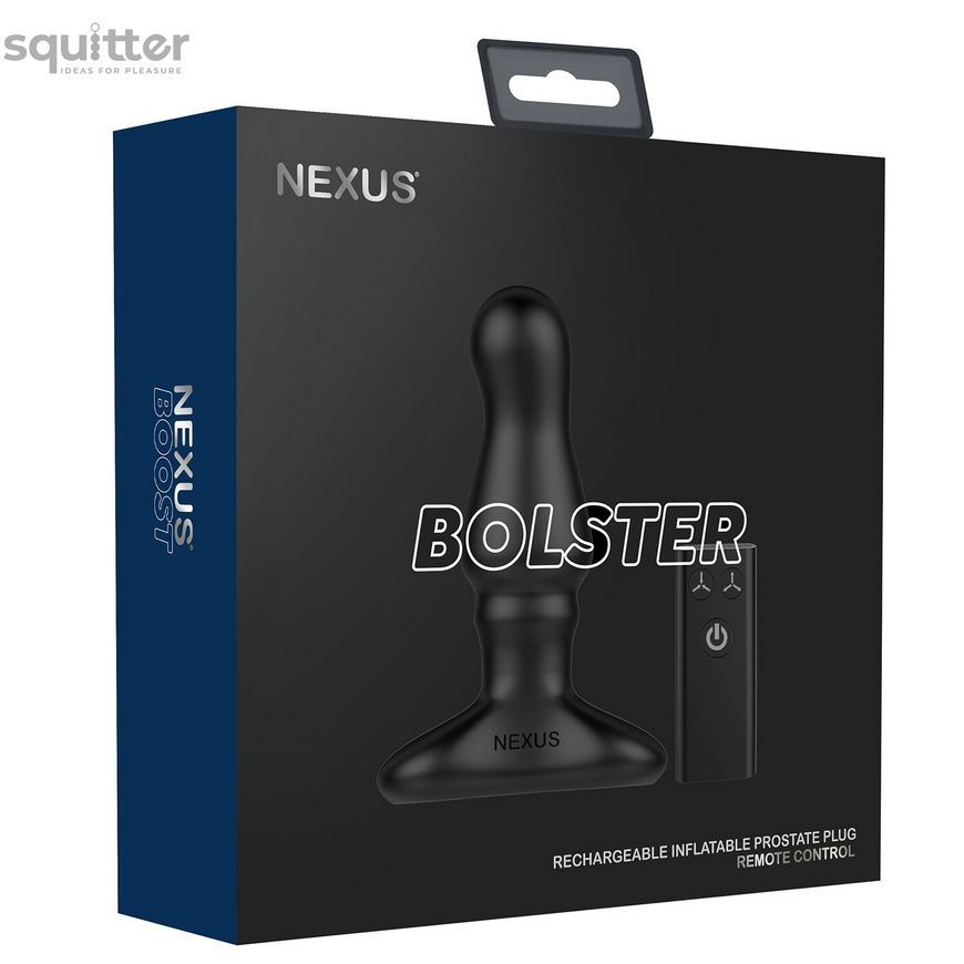 Анальная вибропробка Nexus Bolster с надувной головкой для мужчин, пульт ДУ SO6233 - онлайн-сексшоп Сквитер