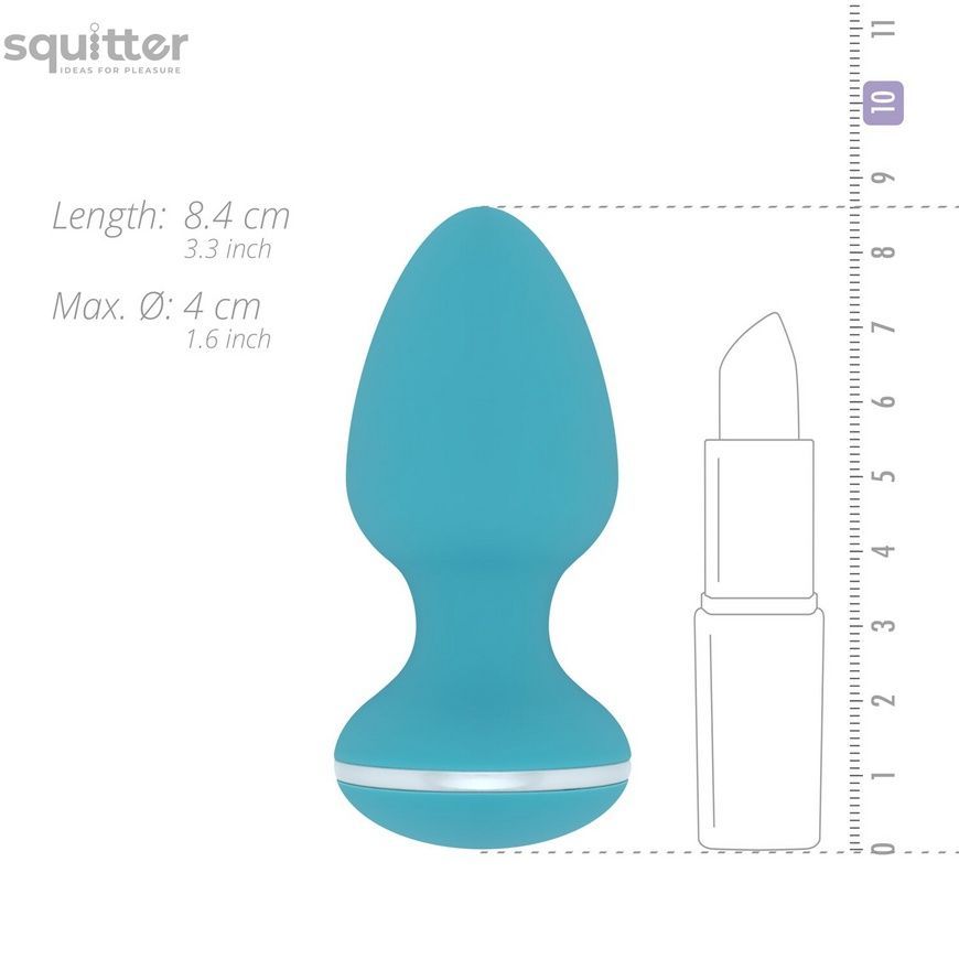 Анальна вібропробка Cala Azul &ndash; Blanca Vibrating anal plug, 10 режимів SO8887 - онлайн-сексшоп Сквітер
