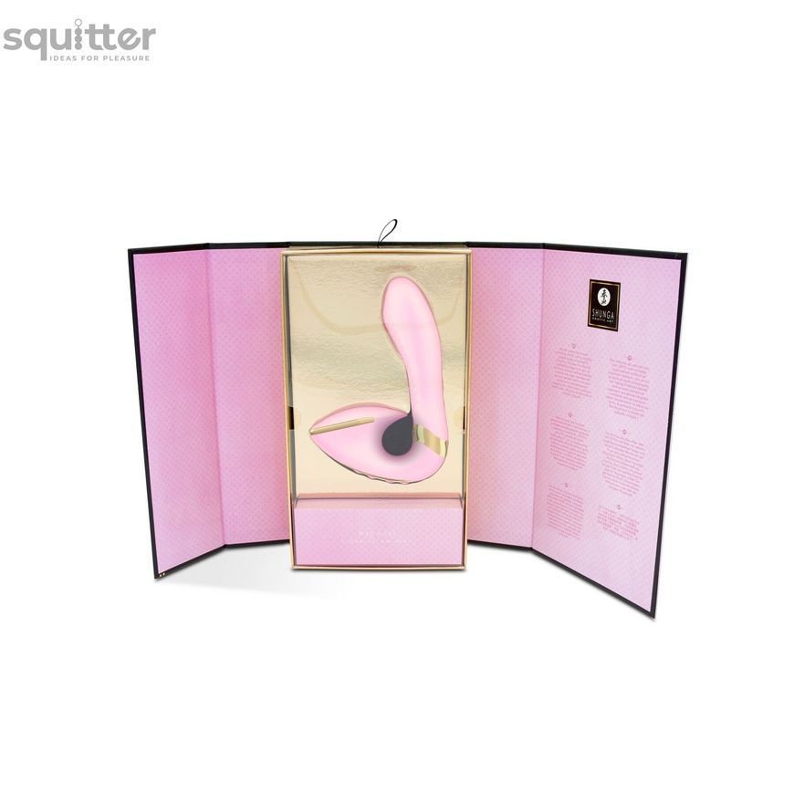 Вагінально-кліторальний вібратор Shunga Soyo Light Pink SO6907 - онлайн-сексшоп Сквітер