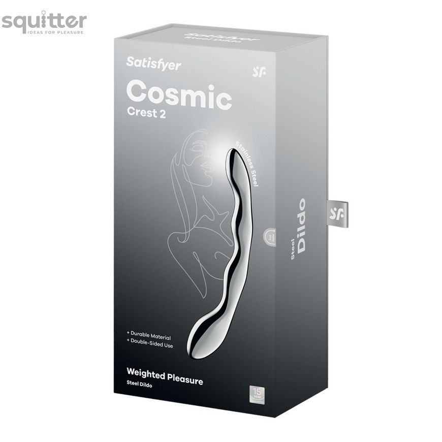Металевий дилдо Satisfyer Cosmic Crest 2 SX3252 - онлайн-сексшоп Сквітер