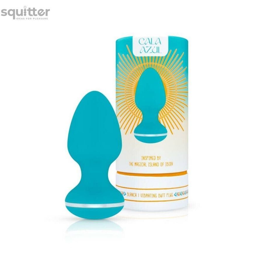 Анальна вібропробка Cala Azul &ndash; Blanca Vibrating anal plug, 10 режимів SO8887 - онлайн-сексшоп Сквітер