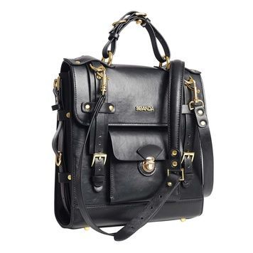 Сумка-трансформер для зберігання секс-іграшок LOCKINK Detachable JK Bag, чорна, ПВХ SX0862 - онлайн-сексшоп Сквітер