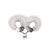 Наручники металлические Adrien Lastic Handcuffs White с белой пушистой отделкой AD30310 - онлайн-сексшоп Сквитер