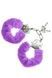 Наручники S Pleasures Furry Cuffs Purple з пухнастим оздобленням, 2 ключі в комплекті SX1642,1 - інтернет-магазин інтимних товарів Squitter