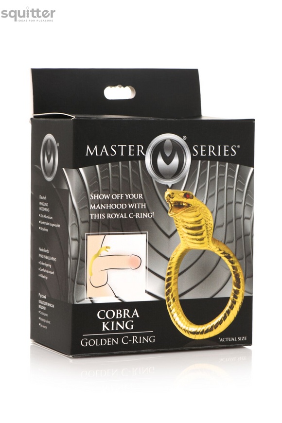 Ерекційне кільце Master Series Cobra King Golden Cock Ring SO8799 фото