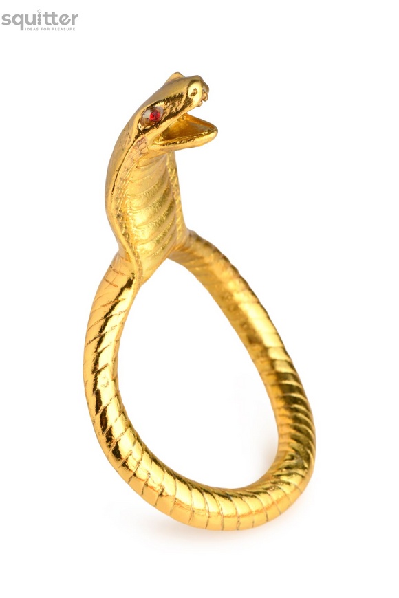 Ерекційне кільце Master Series Cobra King Golden Cock Ring SO8799 фото