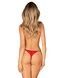 Трусики з доступом Obsessive Ingridia crotchless thong XS/S, червоні SO9043,7 - інтернет-магазин інтимних товарів Squitter