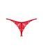 Трусики з доступом Obsessive Ingridia crotchless thong XS/S, червоні SO9043,4 - інтернет-магазин інтимних товарів Squitter