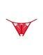 Трусики з доступом Obsessive Ingridia crotchless thong XS/S, червоні SO9043,3 - інтернет-магазин інтимних товарів Squitter