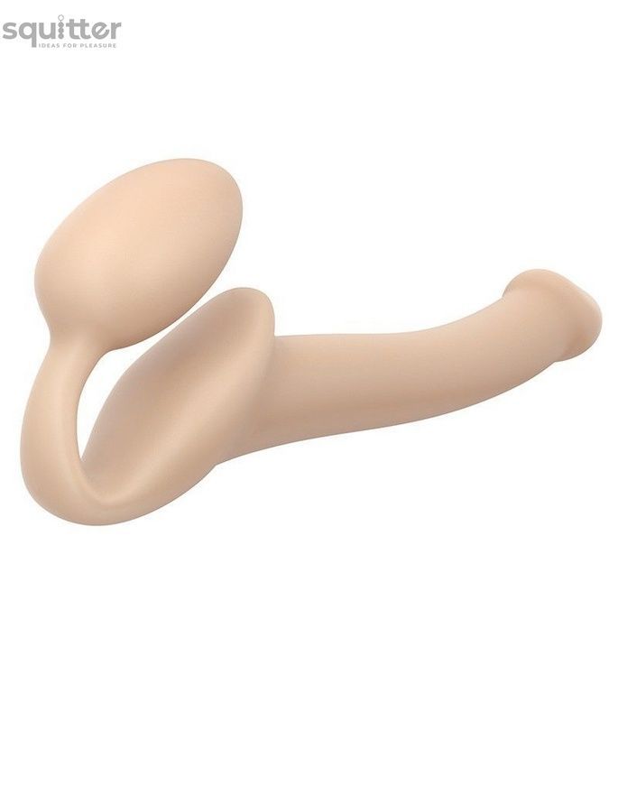 Безремневой страпон Strap-On-Me Flesh S, полностью регулируемый, диаметр 2,7см SO2349 - онлайн-сексшоп Сквитер