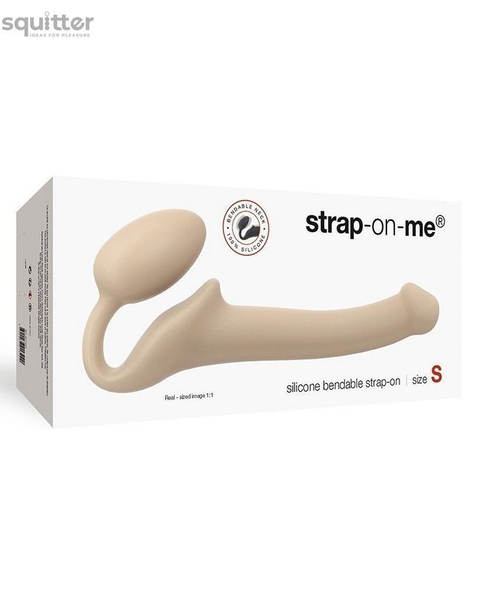 Безремневой страпон Strap-On-Me Flesh S, полностью регулируемый, диаметр 2,7см SO2349 - онлайн-сексшоп Сквитер