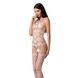 Бодістокінг Passion BS067 white, комбінезон, імітація панчох і топа на бретелях PBS067W,1 - інтернет-магазин інтимних товарів Squitter